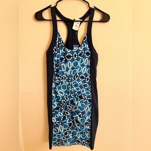Rebecca Minkoff: Joshua dress Blue Multi Print size 4.
